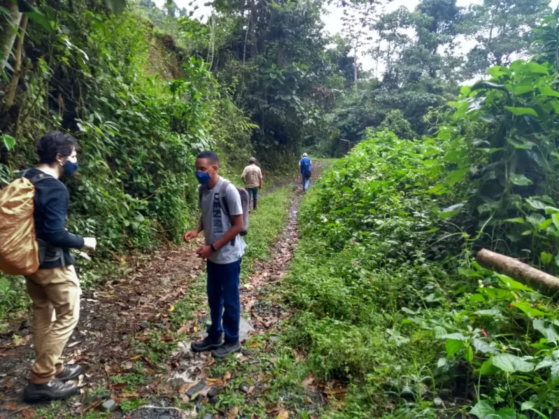 Caminata acueducto Santa Rosa de Tapias Guacarí