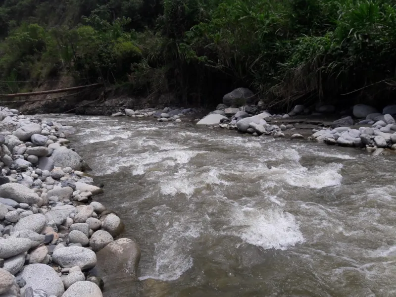 Posible Ubicación Bocatoma Río Desbaratado Miranda Cauca