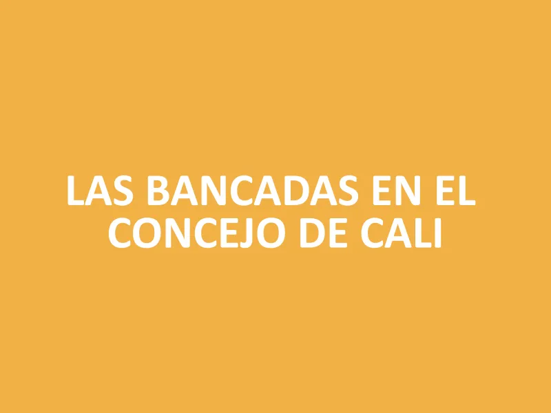 Bancadas en el Concejo